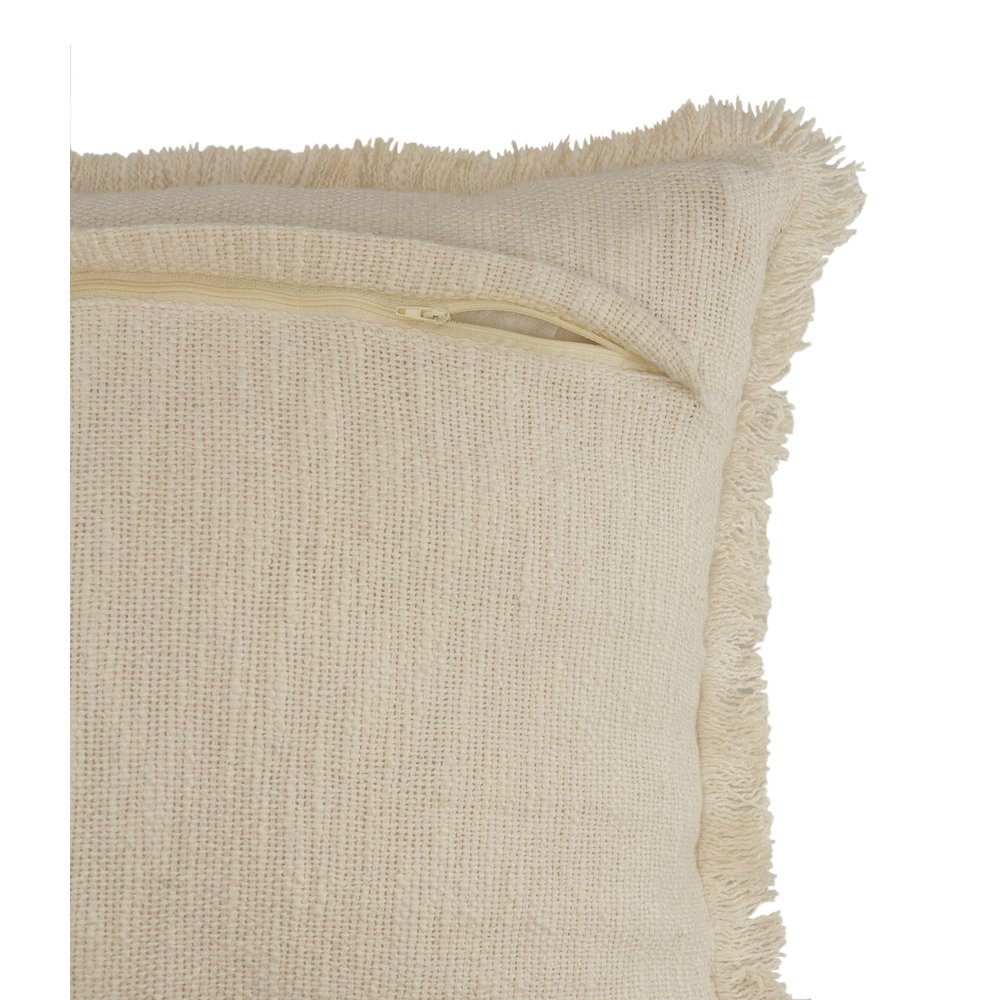Aspen Cotton Pillow Set of 2 in Cream, 20" x 20"