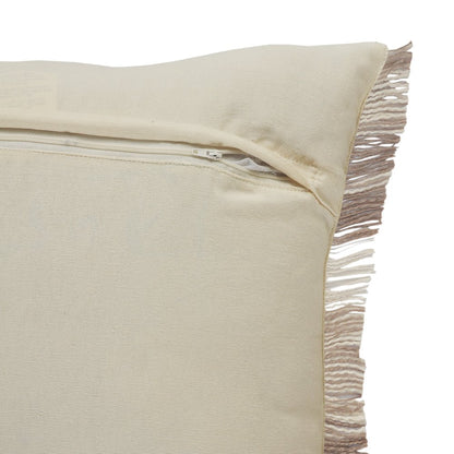 Ox Bay Tan/Cream Stripe All-Natural Cotton Pillow Cover