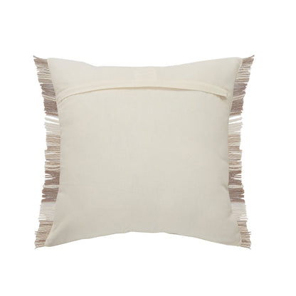 Ox Bay Tan/Cream Stripe All-Natural Cotton Pillow Cover
