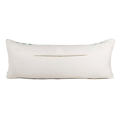 Ox Bay Hand-Woven Black/White Diamond Cotton Blend Pillow Cover