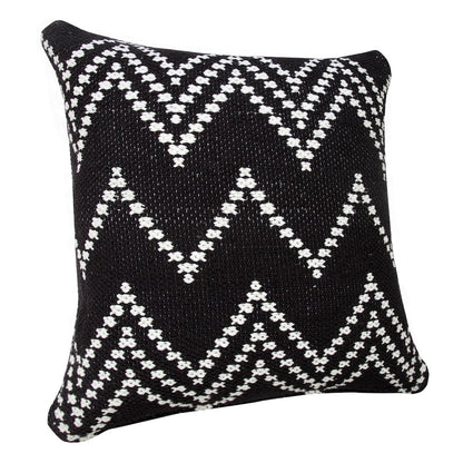 Evette Rios Modern Motif Woven Chevron Cotton Blend Throw Pillow
