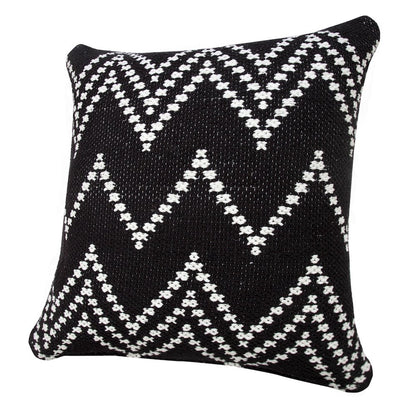 Evette Rios Modern Motif Woven Chevron Cotton Blend Throw Pillow