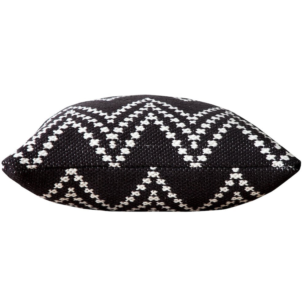 Evette Rios Modern Motif Woven Chevron Cotton Blend Throw Pillow