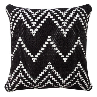 Evette Rios Modern Motif Woven Chevron Cotton Blend Throw Pillow