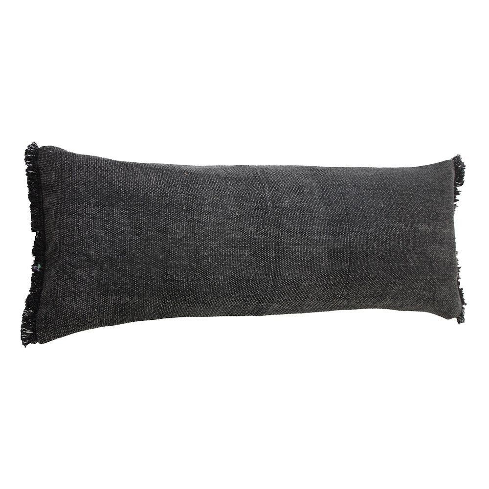 Ox Bay Black Solid All-Natural Cotton Pillow Cover