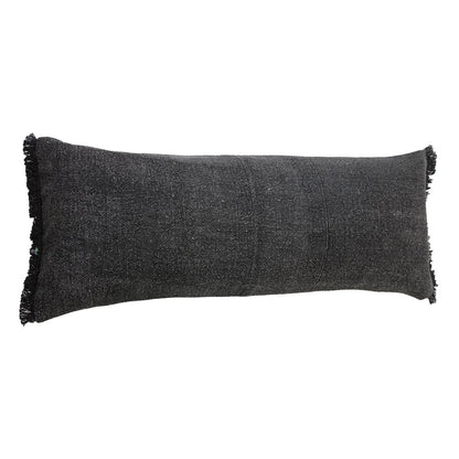 Ox Bay Black Solid All-Natural Cotton Pillow Cover