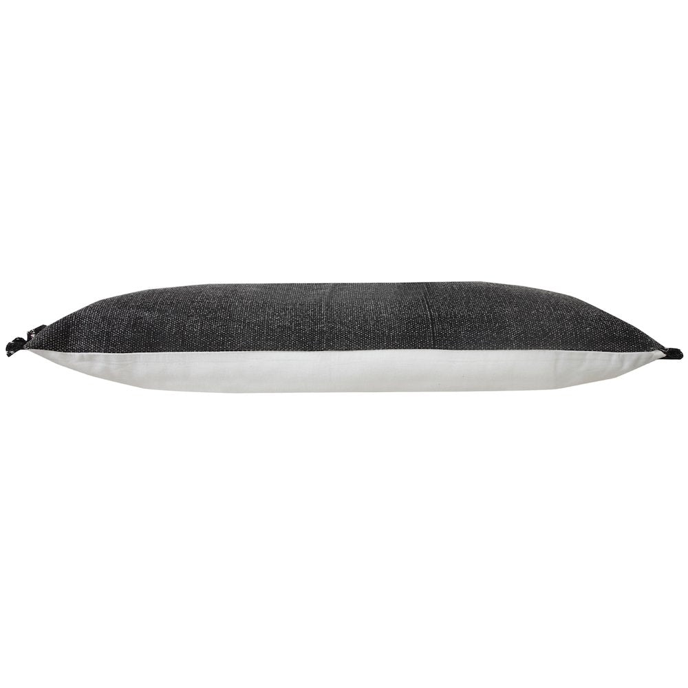 Ox Bay Black Solid All-Natural Cotton Pillow Cover