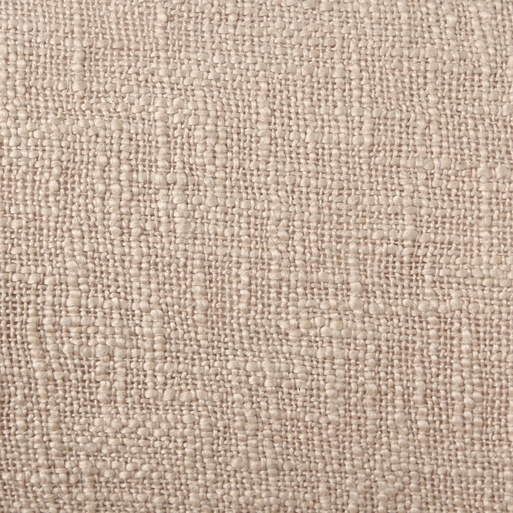 Ox Bay Hand-Woven Tan/Beige Solid All-Natural Cotton  Pillow Cover