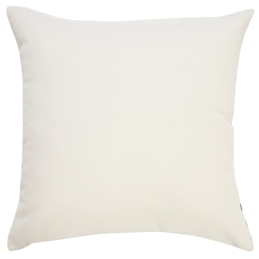 Veranda PET Yarn Poly Filled Pillow in Black/White, 20" x 20"