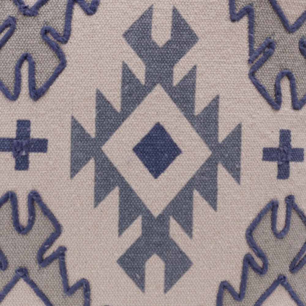 Sedona Cotton Poly Filled Pillow in Blue/Gray, 20" x 20"