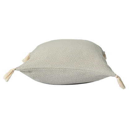 Sadie Turkish Cotton Poly Filled Pillow in Gray, 18" x 18"