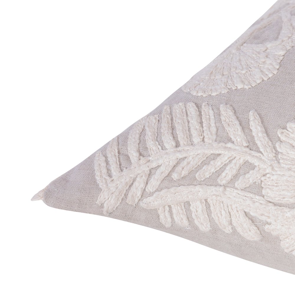 Odyssey Linen Poly Filled Pillow in Cream/Beige, 16" x 24"