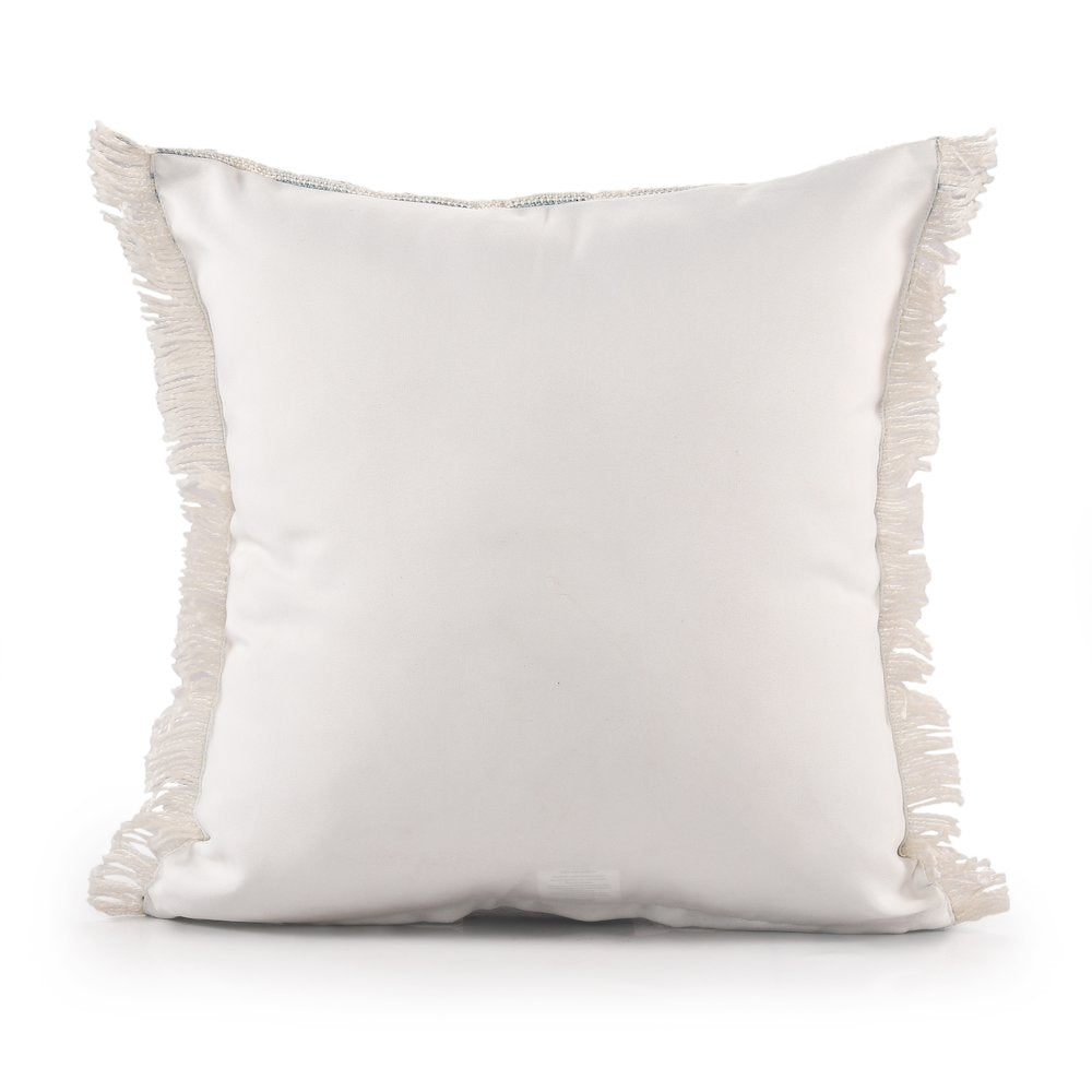 Denver Performance Poly Filled Pillow in Blue/Ivory, 20" x 20"