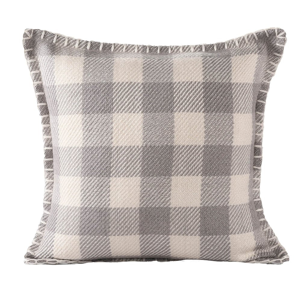 Denver Performance Poly Filled Pillow in Blue/Ivory, 20" x 20"