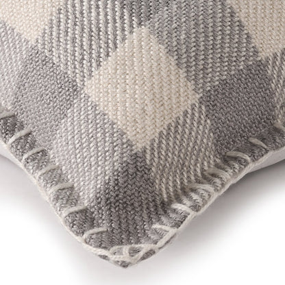Denver Performance Poly Filled Pillow in Blue/Ivory, 20" x 20"