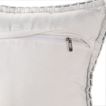 Denver Performance Poly Filled Pillow in Blue/Ivory, 20" x 20"
