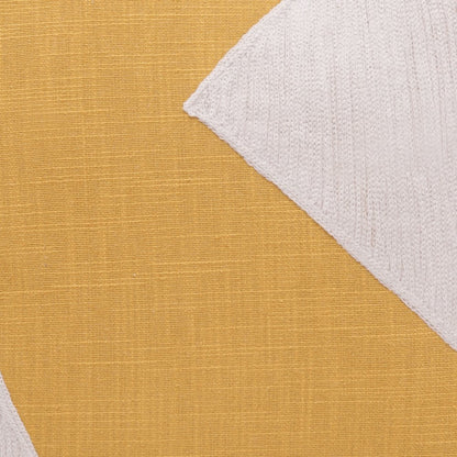 Stacy Garcia Cotton Poly Filled Pillow in Yellow/Ivory, 24" x 24"