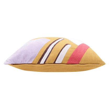 Stacy Garcia Cotton Poly Filled Pillow in Yellow/Purple, 20" x 20"