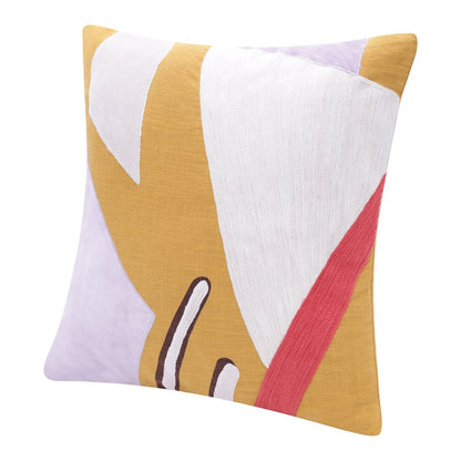 Stacy Garcia Cotton Poly Filled Pillow in Yellow/Purple, 20" x 20"