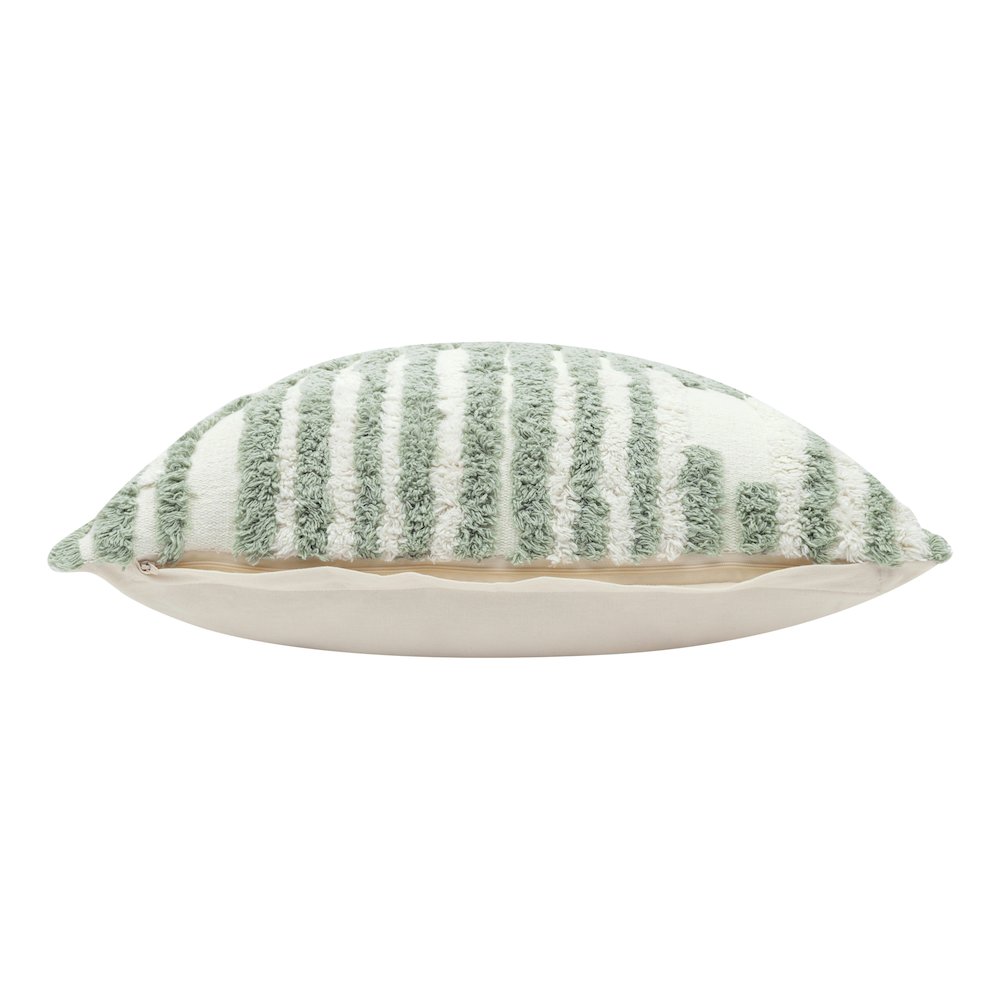 Stacy Garcia Cotton Poly Filled Pillow in Green/White, 22" x 22"