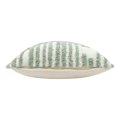 Stacy Garcia Cotton Poly Filled Pillow in Green/White, 22" x 22"