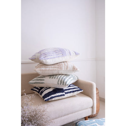Stacy Garcia Cotton Poly Filled Pillow in Green/White, 22" x 22"