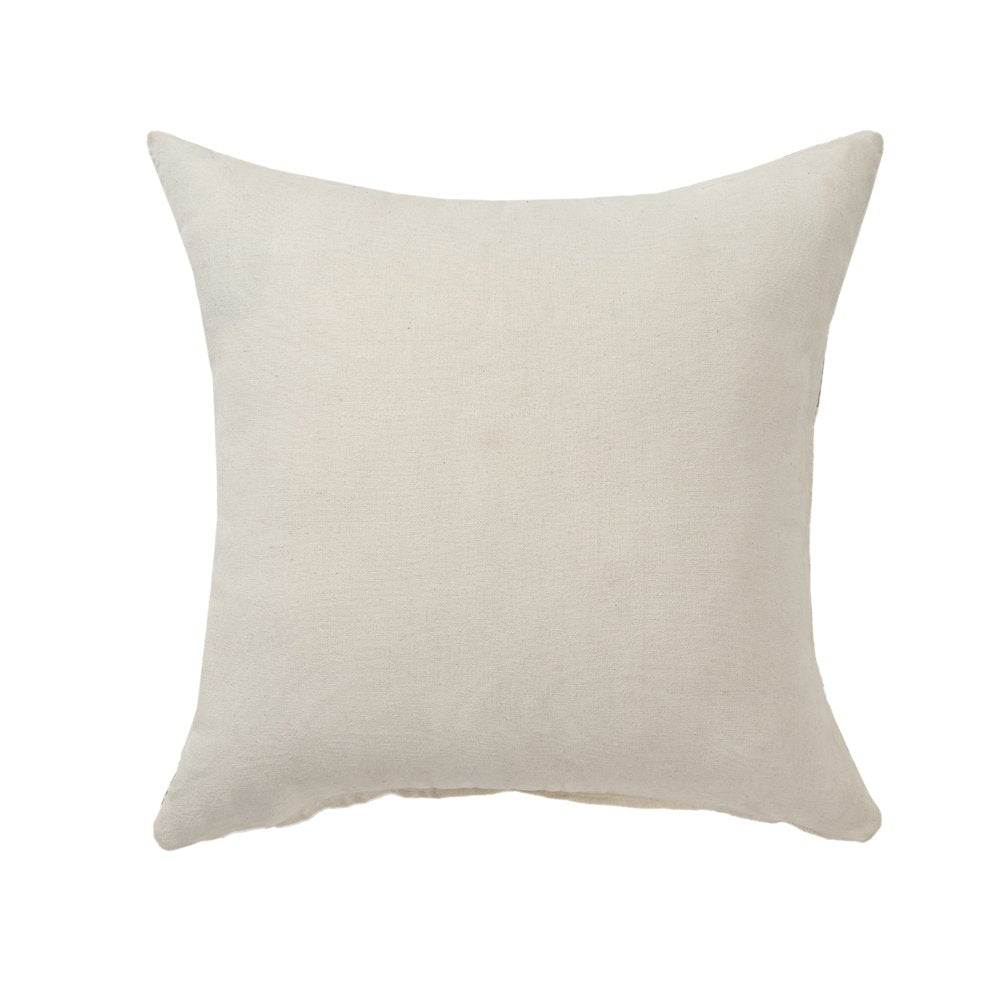 Bauhaus Wool Blend Poly Filled Pillow in Brown/Gray, 24" x 24"