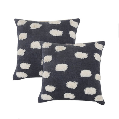 Zeal Cotton Pillow Set of 2 in Blue/White, 20" x 20"