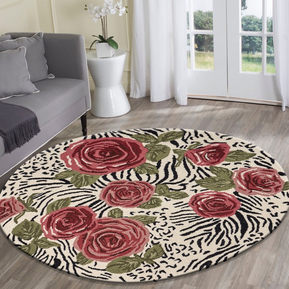 Rose Garden Safari Area Rug