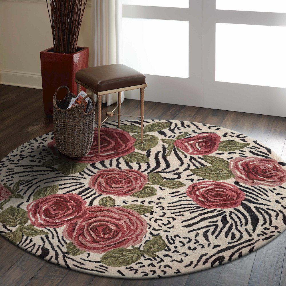 Rose Garden Safari Area Rug