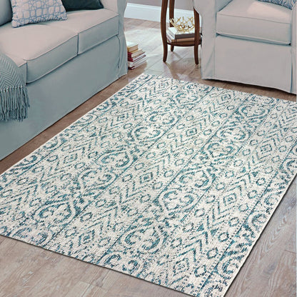 Entwined Geometric Indoor/Outdoor Area Rug