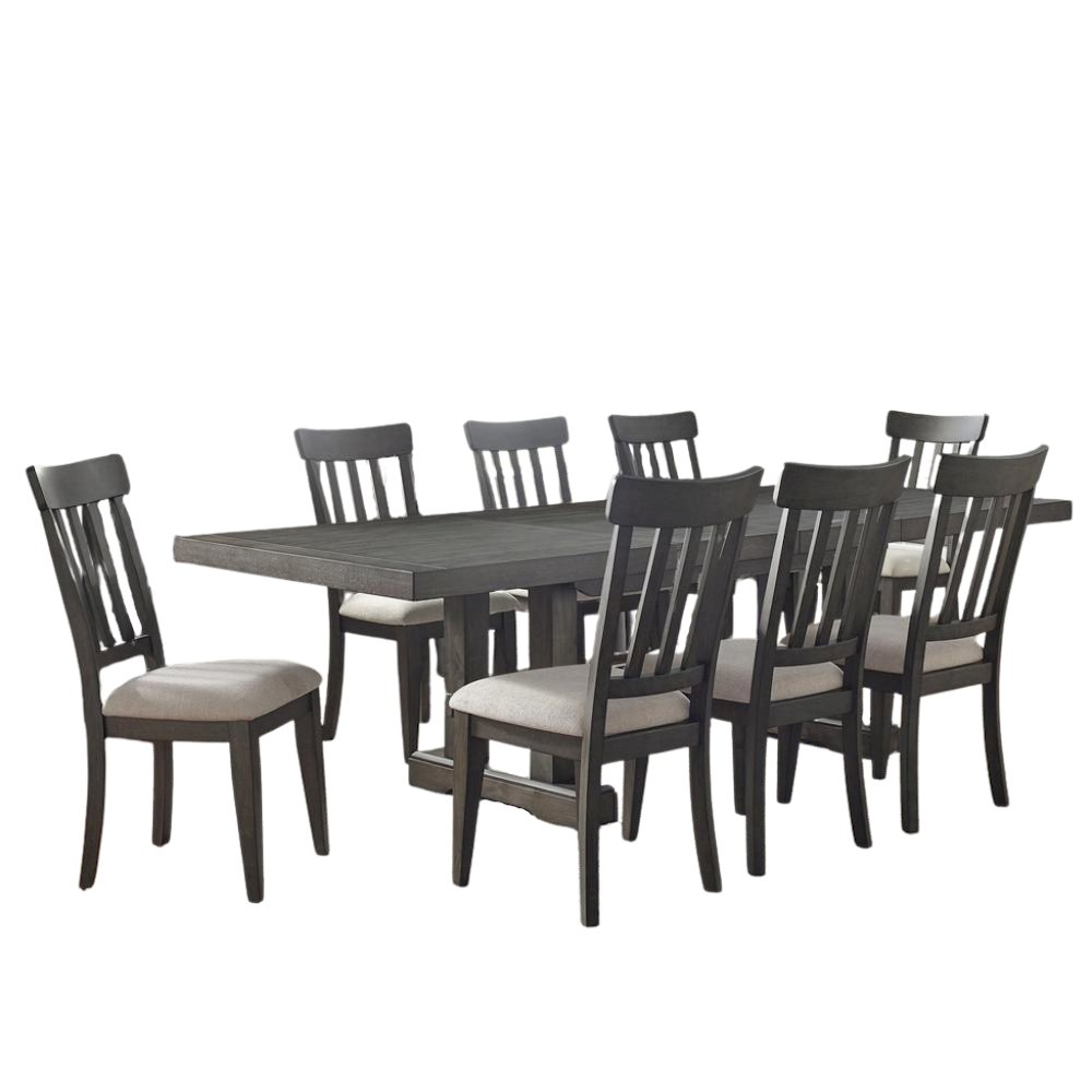 Dusky Ceda Finished Seater Dining Table Set with 8 Chairs for Dining Room