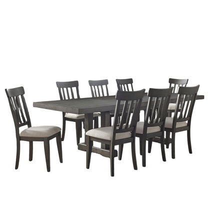 Dusky Ceda Finished Seater Dining Table Set with 8 Chairs for Dining Room