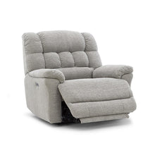 Light Gray Power Recliner Chair Oversized with Electric Recline and USB Port