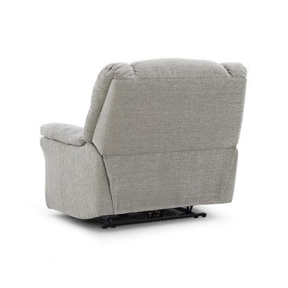 Light Gray Power Recliner Chair Oversized with Electric Recline and USB Port