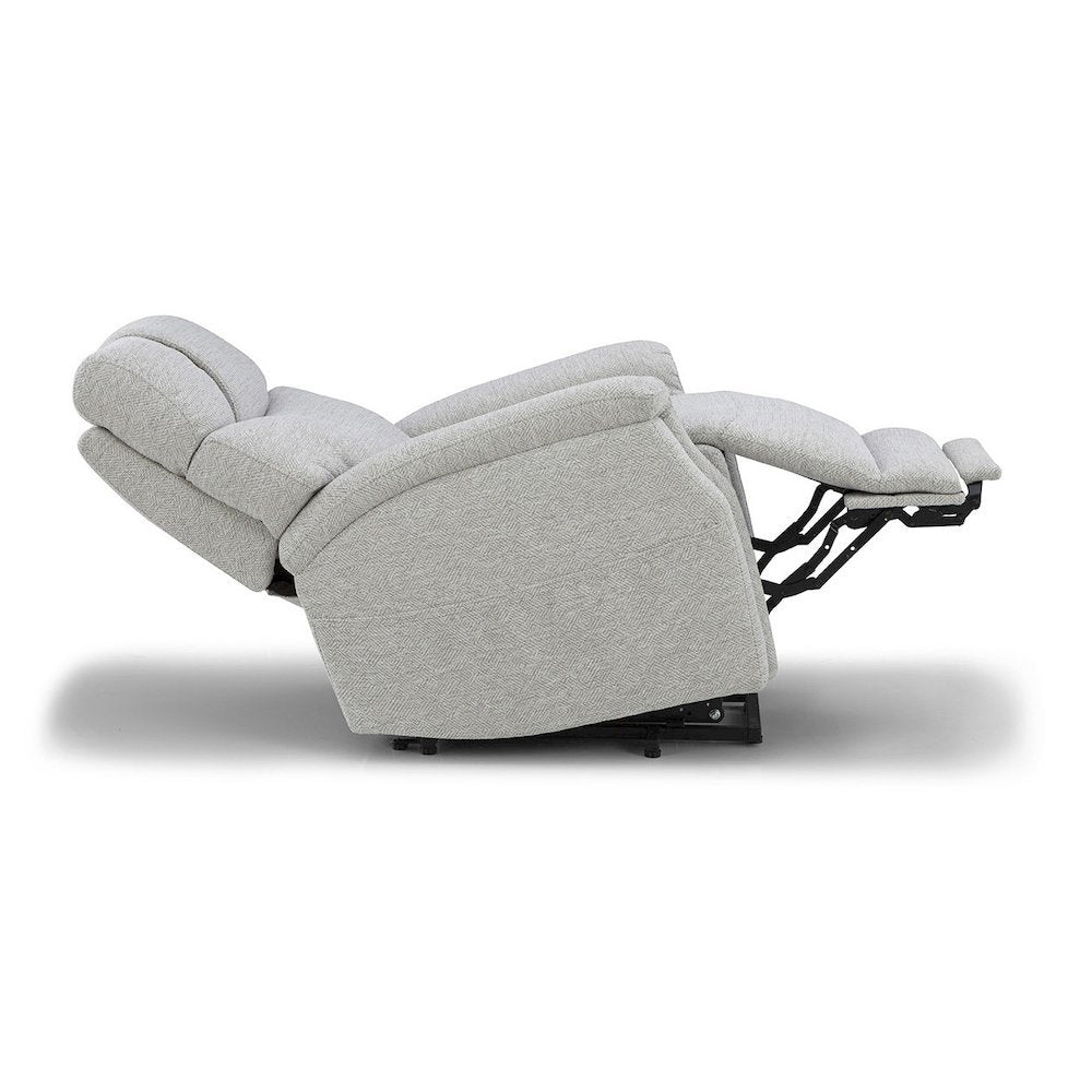 Light Gray Power Lift Recliner Chair for Elderly with USB and Electric Recline