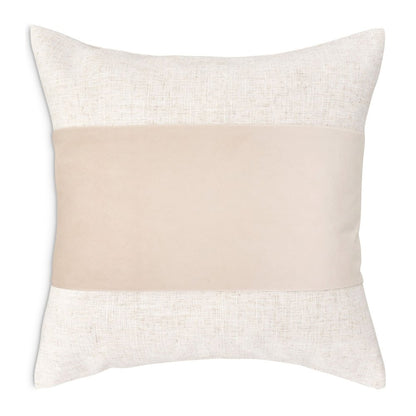 Moonbeam Baldwin 21" Square Pieced Pillow, Set of 2 - Cream