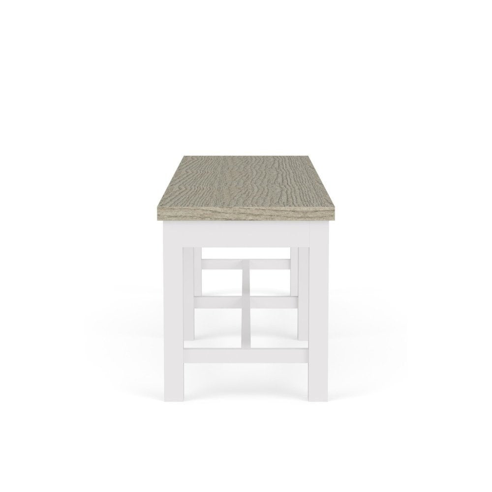 Beige Upholstered Dining Bench – Elegant Bedroom or Bed Bench Option