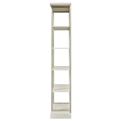 Light Brown Bookcase Wood Bookshelf 4 Tier Bookshelf Tall Bookcase