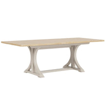 Beige Extendable Dining Table for 6, Rectangle 6 Seater Dining Table