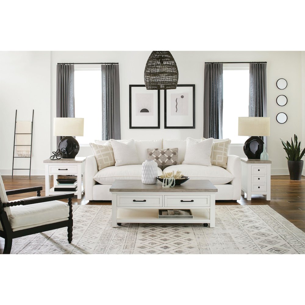 Cora Two Drawer Coffee Table Large