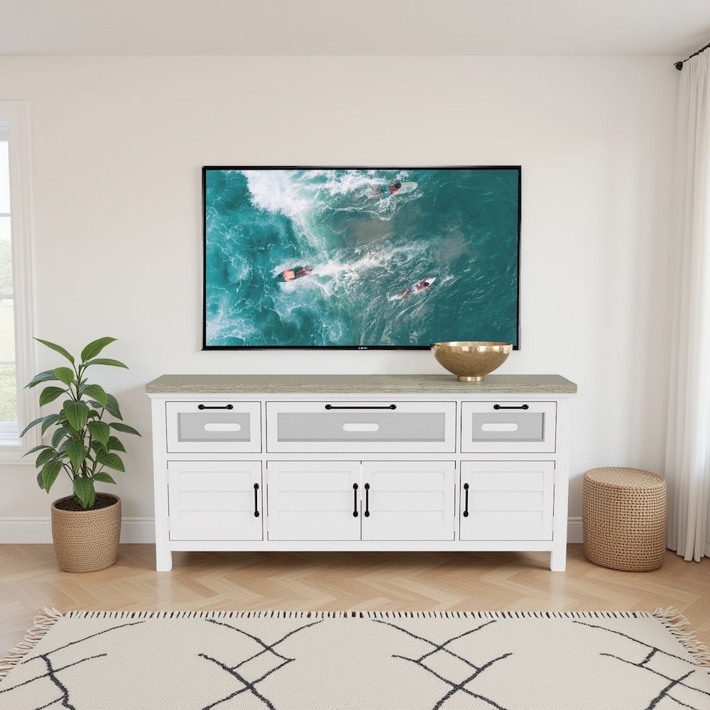 Cream Wood Sideboard Cabinet Buffet Cabinet Credenza Console Table