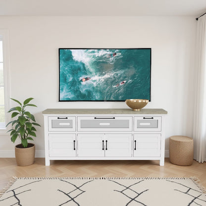 Cream Wood Sideboard Cabinet Buffet Cabinet Credenza Console Table