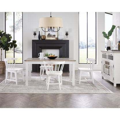 Cora White Rectangular Dining Table