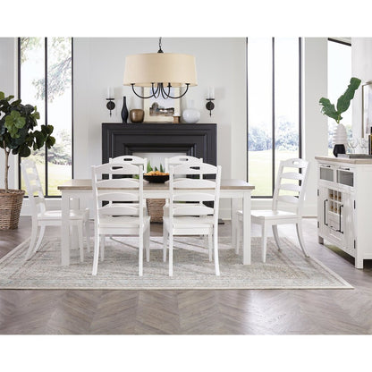 Cora White Rectangular Dining Table