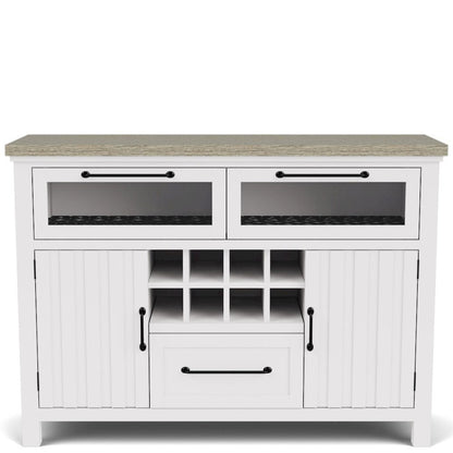 Buffet Cabinet with Storage – Beige Sideboard Cabinet and Buffet Table