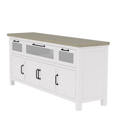 Cream Wood Sideboard Cabinet Buffet Cabinet Credenza Console Table