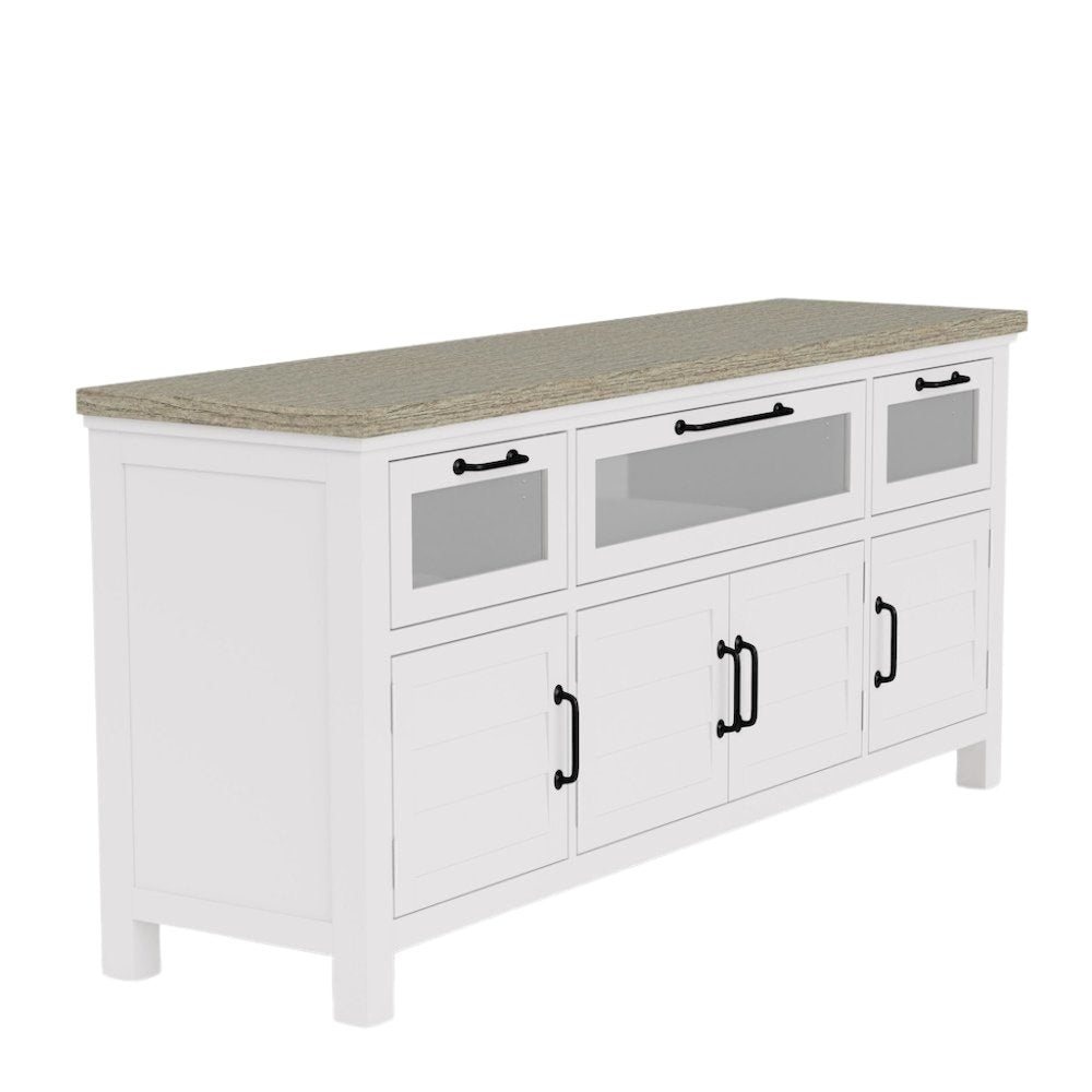 Cream Wood Sideboard Cabinet Buffet Cabinet Credenza Console Table