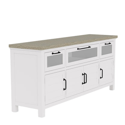 Cream Wood Sideboard Cabinet Buffet Cabinet Credenza Console Table