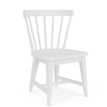 White Spindle Chair with Wood Frame – Elegant Dining Room Seating Option, Set of 2